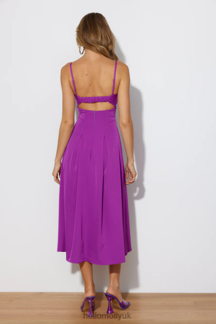 Clothing Hello Molly Sunniest Times Midi Dress Purple 866R45270