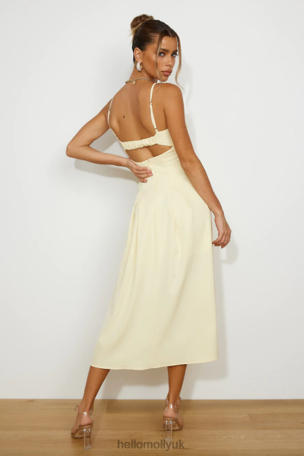 Clothing Hello Molly Sunniest Times Midi Dress Yellow 866R44374