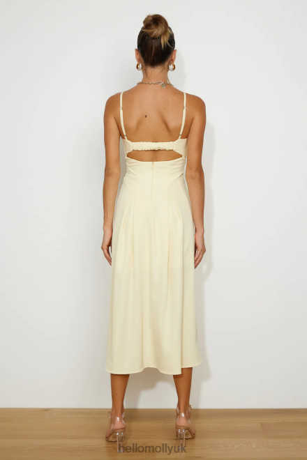 Clothing Hello Molly Sunniest Times Midi Dress Yellow 866R44374