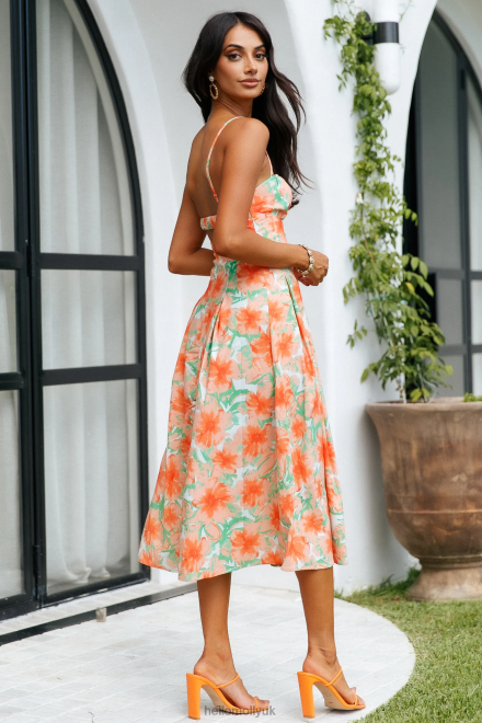 Clothing Hello Molly Sunny Skies Midi Dress Floral 866R44166