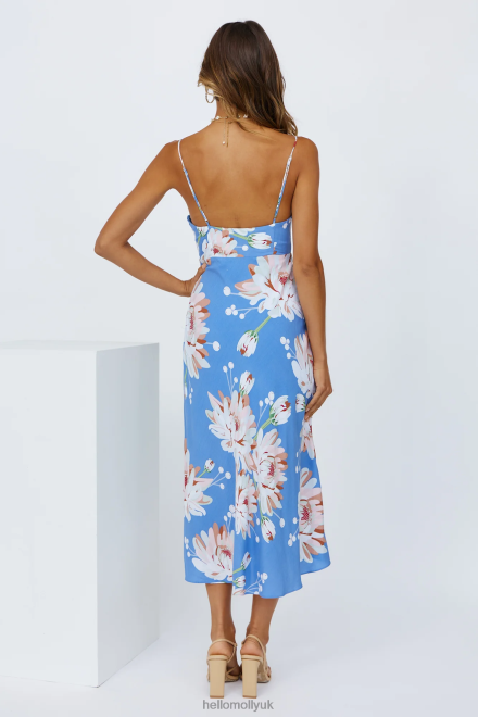 Clothing Hello Molly Sunshine Walks Midi Dress Blue 866R44348