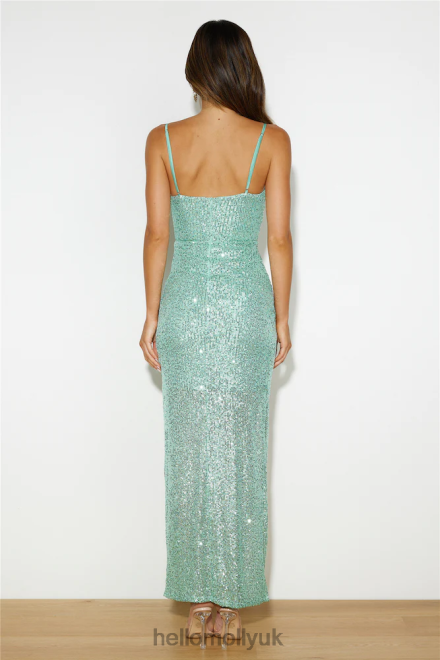 Clothing Hello Molly VIP List Sequin Maxi Dress Mint 866R45986