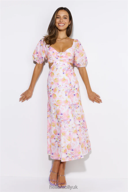 Clothing Hello Molly Lover Day Midi Dress White 866R44784