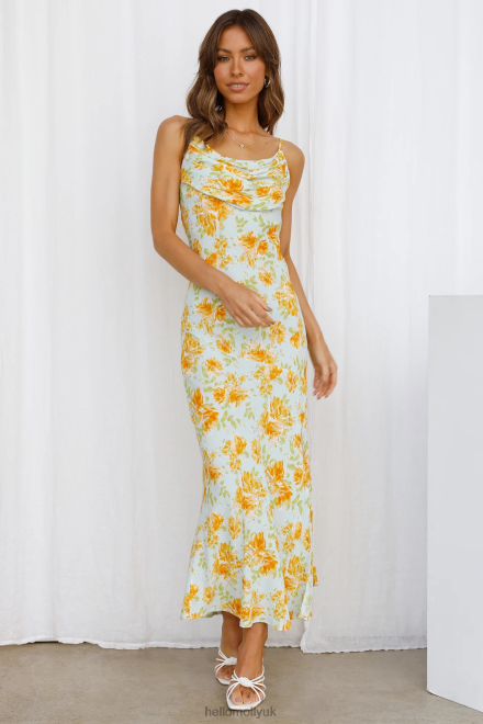 Clothing Hello Molly Sing To Me Midi Dress Yellow 866R44648